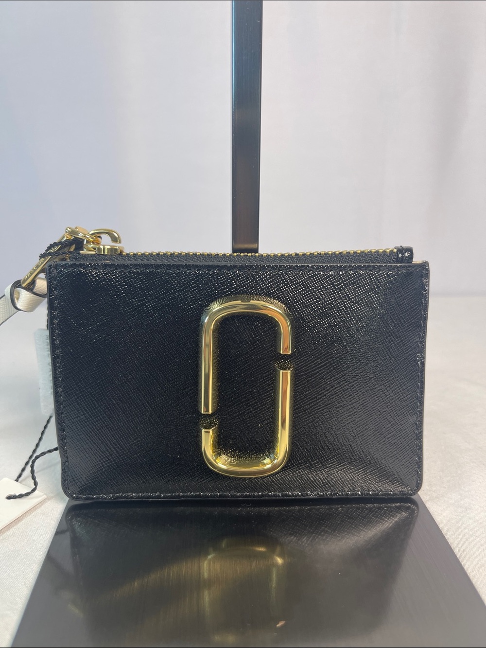 Marc Jacobs Snapshot Compact Zip Wallet Black Multi NWT M0014283